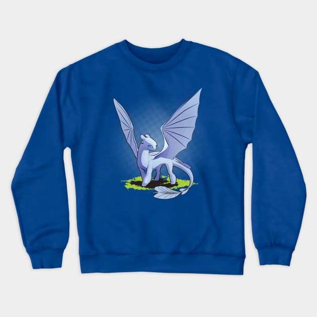 Light Fury (How to Train Your Dragon 3) Crewneck Sweatshirt by Fine_Design